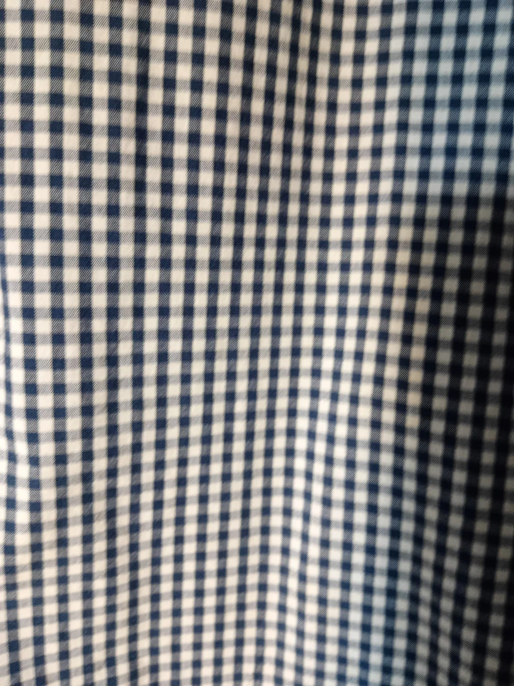 J. Crew Men's Button-Down Gingham Shirt - Black & White